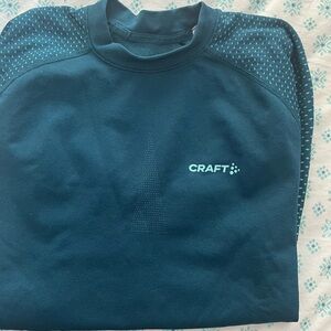 Craft women’s Advanced Warm Fuseknit Baselayer Teal Performance Long Sleeve Top